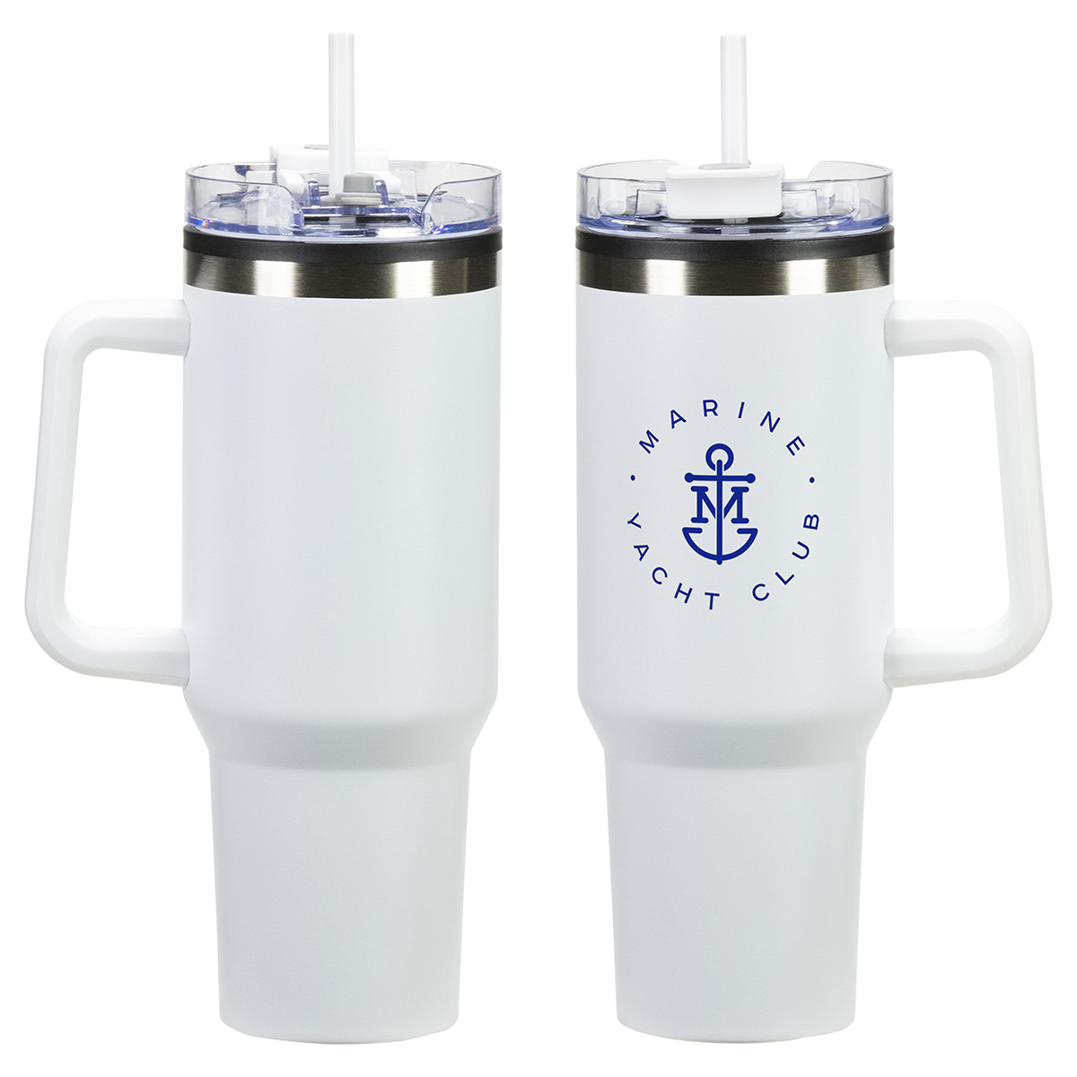 Ohana 40 oz Stainless Steel/Polypropylene Mug with Color-Matching Handle 5