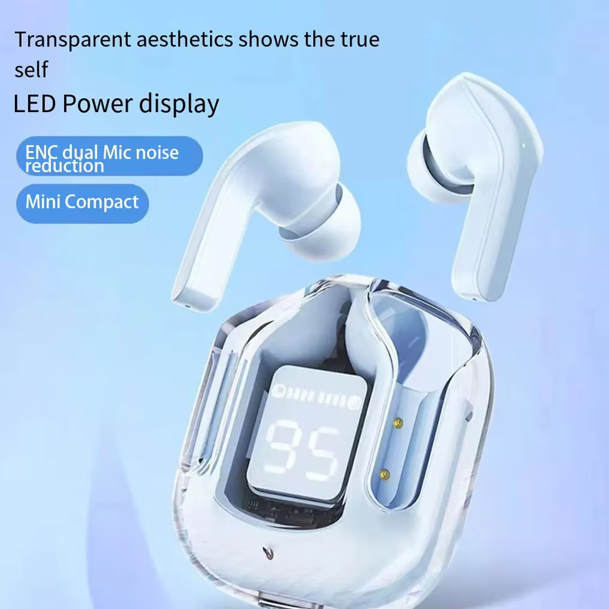 Digital Display Wireless Sports Earbuds 9