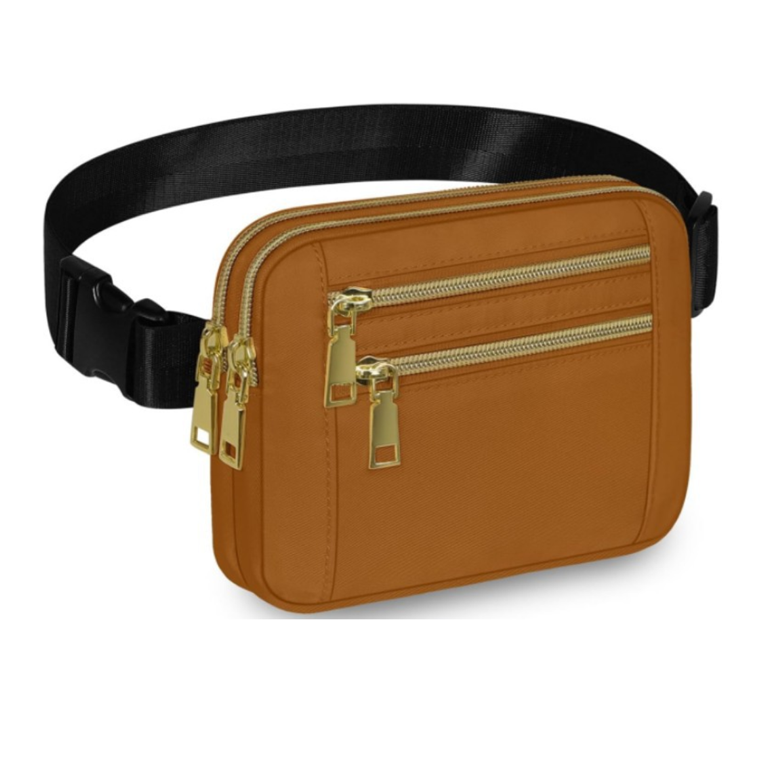 High-Capacity Polyester 4 Pockets Crossbody Fanny Pack 4