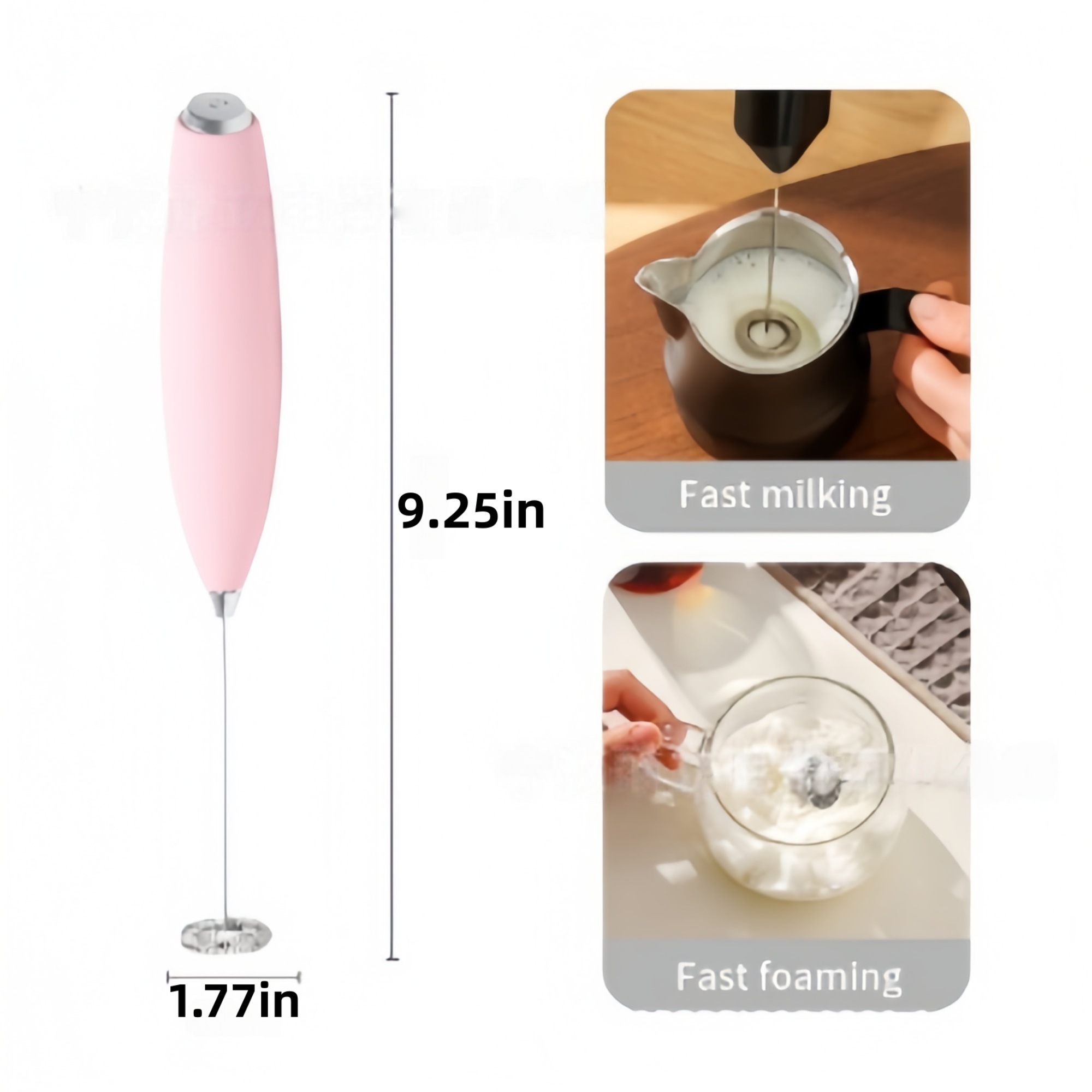 Electric Handheld Milk Coffee Frother 4