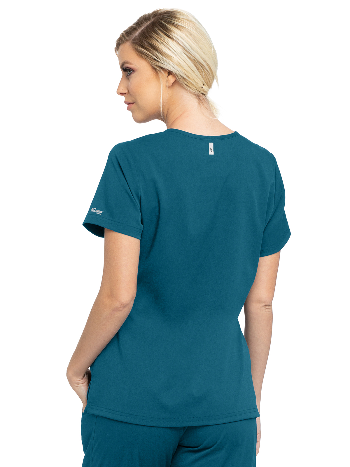Grey's Anatomy Spandex Stretch - Women's One-Pocket Bree Tuck-In Scrub Top 21