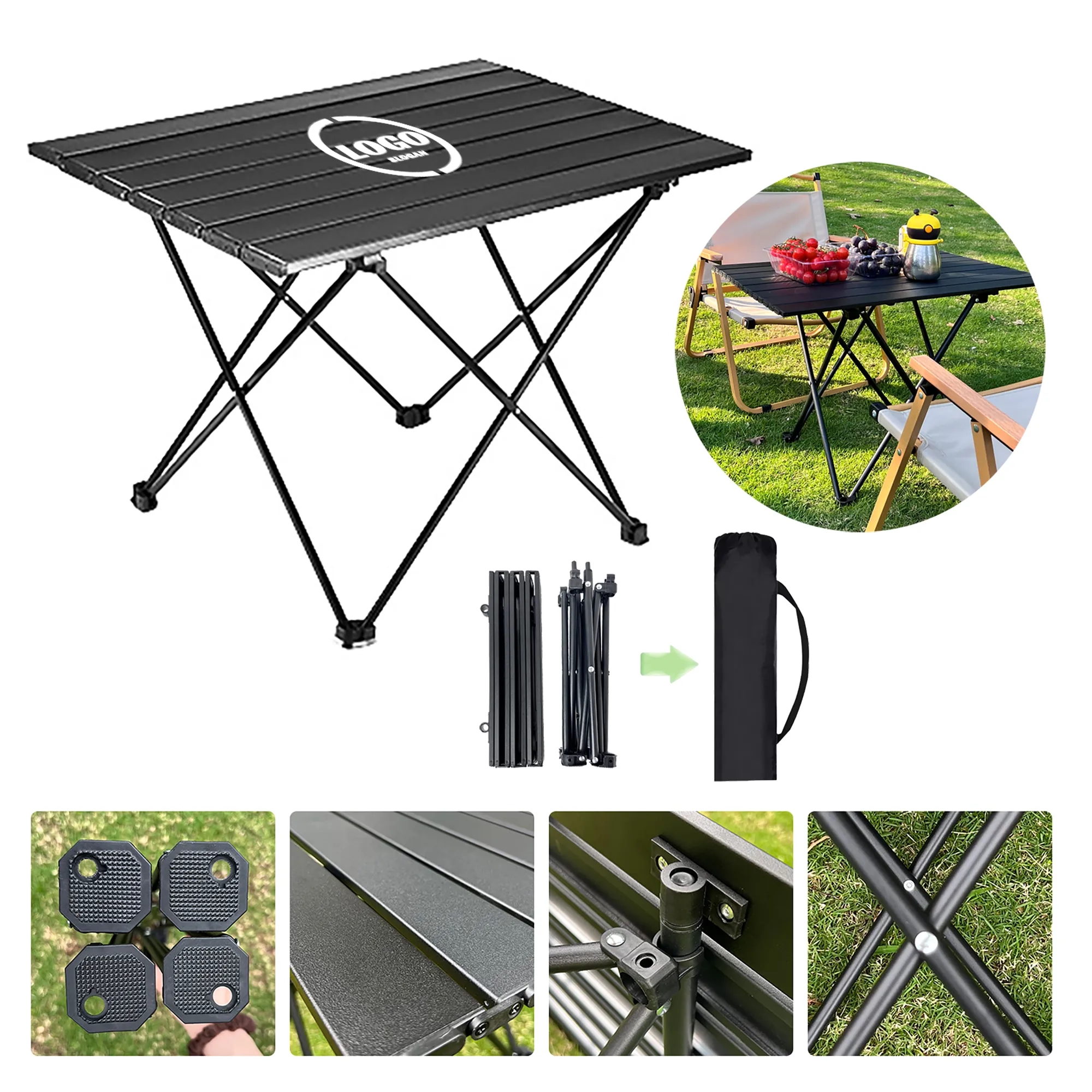 Custom Portable Folding Table MOQ 30pcs 2