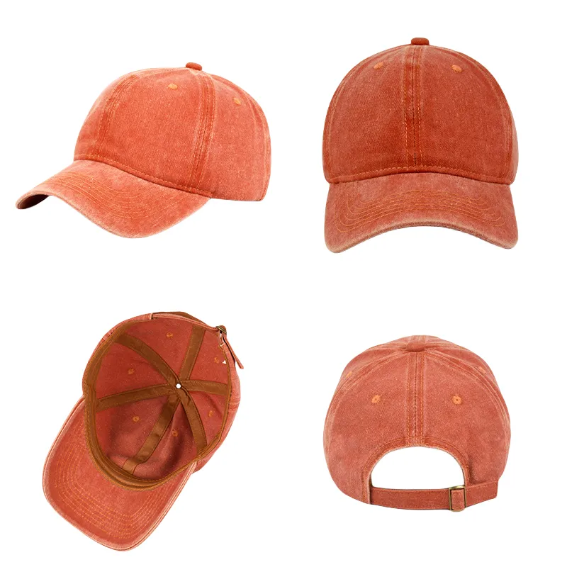 Vintage Washed Cotton Adjustable Cap 2