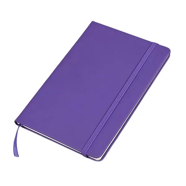 A5 Lined Hardcover Business Notebook with Strap 3