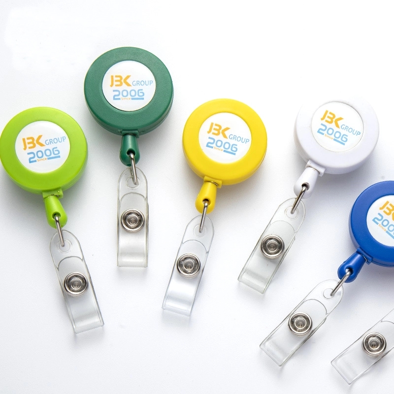 Promotional Giveaway Round Retractable Badge Holder 5