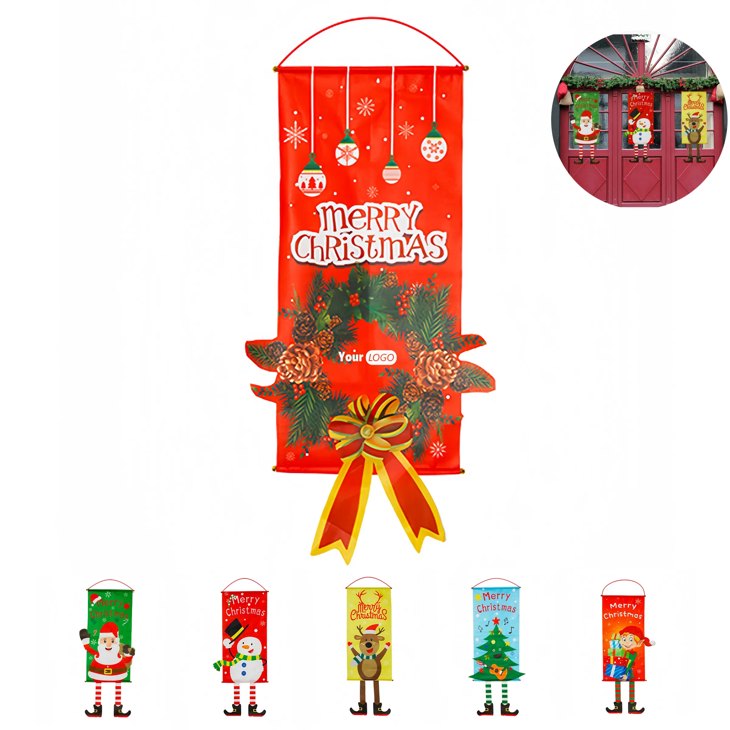 Polyester Christmas Fabric Wall Decoration 7
