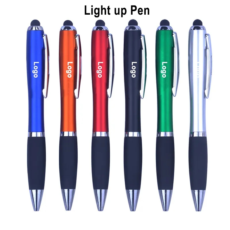 Light up Logo Ballpoint Stylus Advertising Pen 4