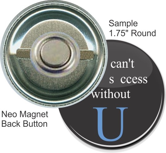 Neo Magnet 1 3/4 Inch Round Button 2