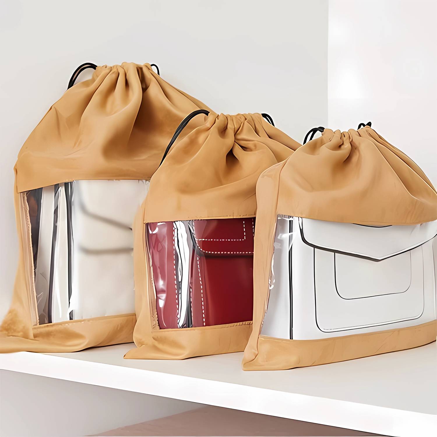 Drawstring Bags W/ Clear View Window 5