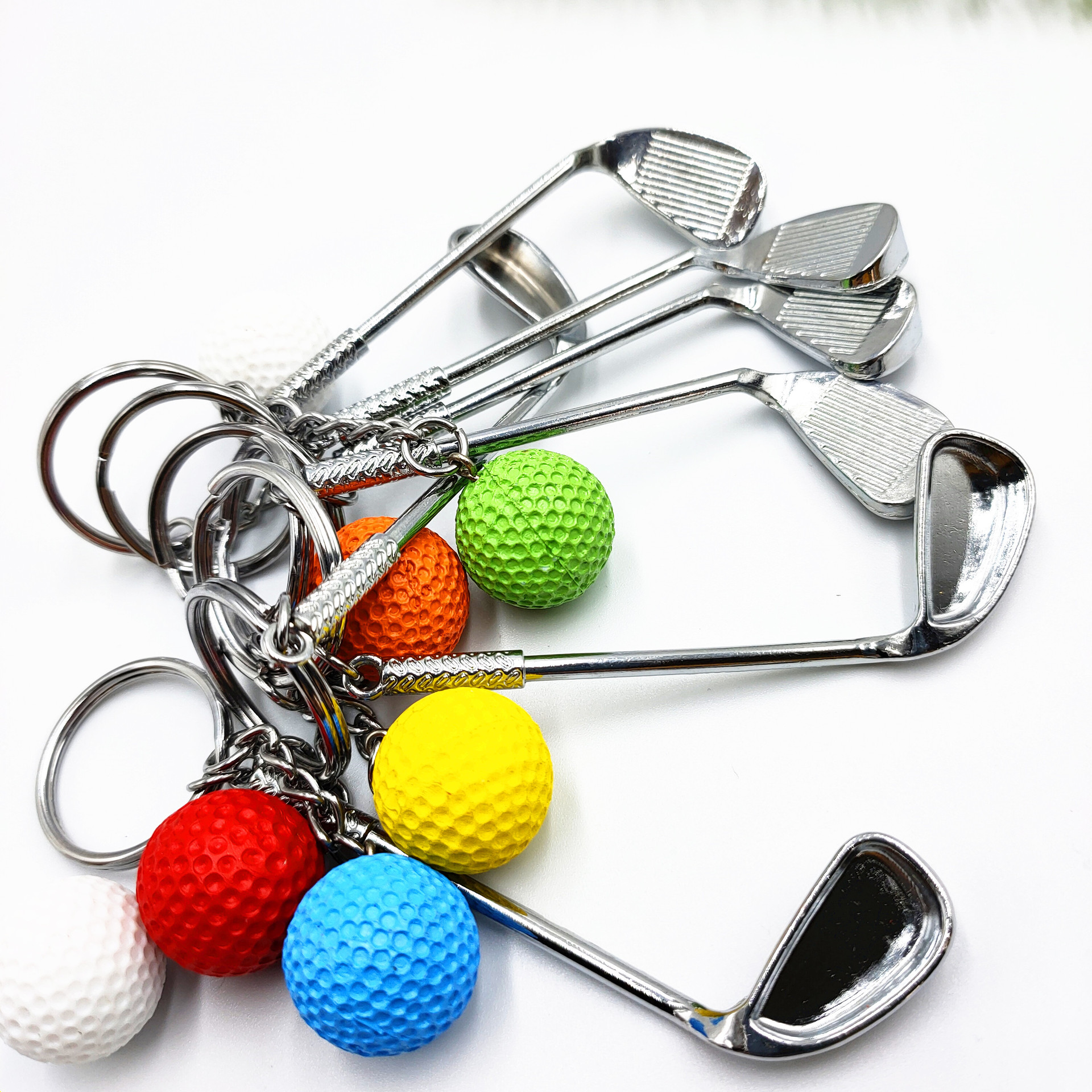 2 in 1 Golf Metal Keychain 4