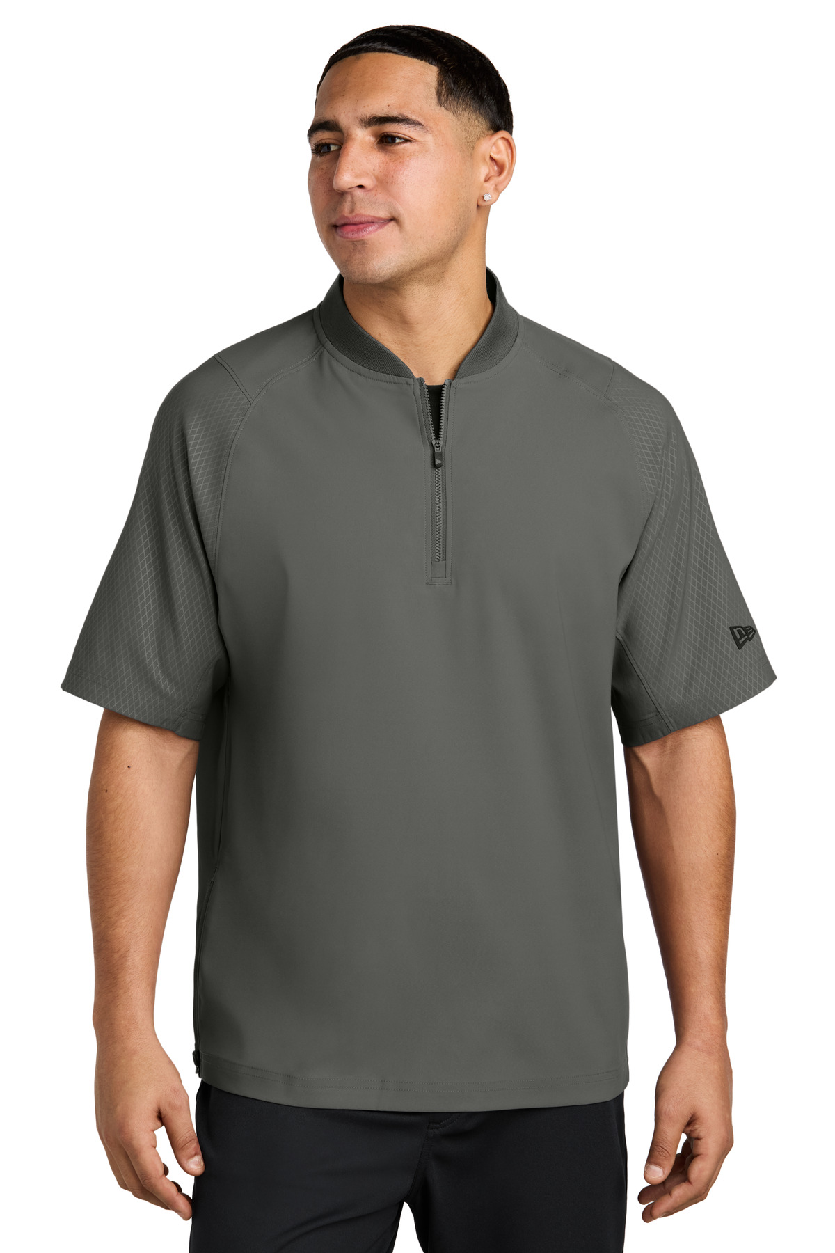New Era Cage Short Sleeve 1/4-Zip Jacket. NEA600 23