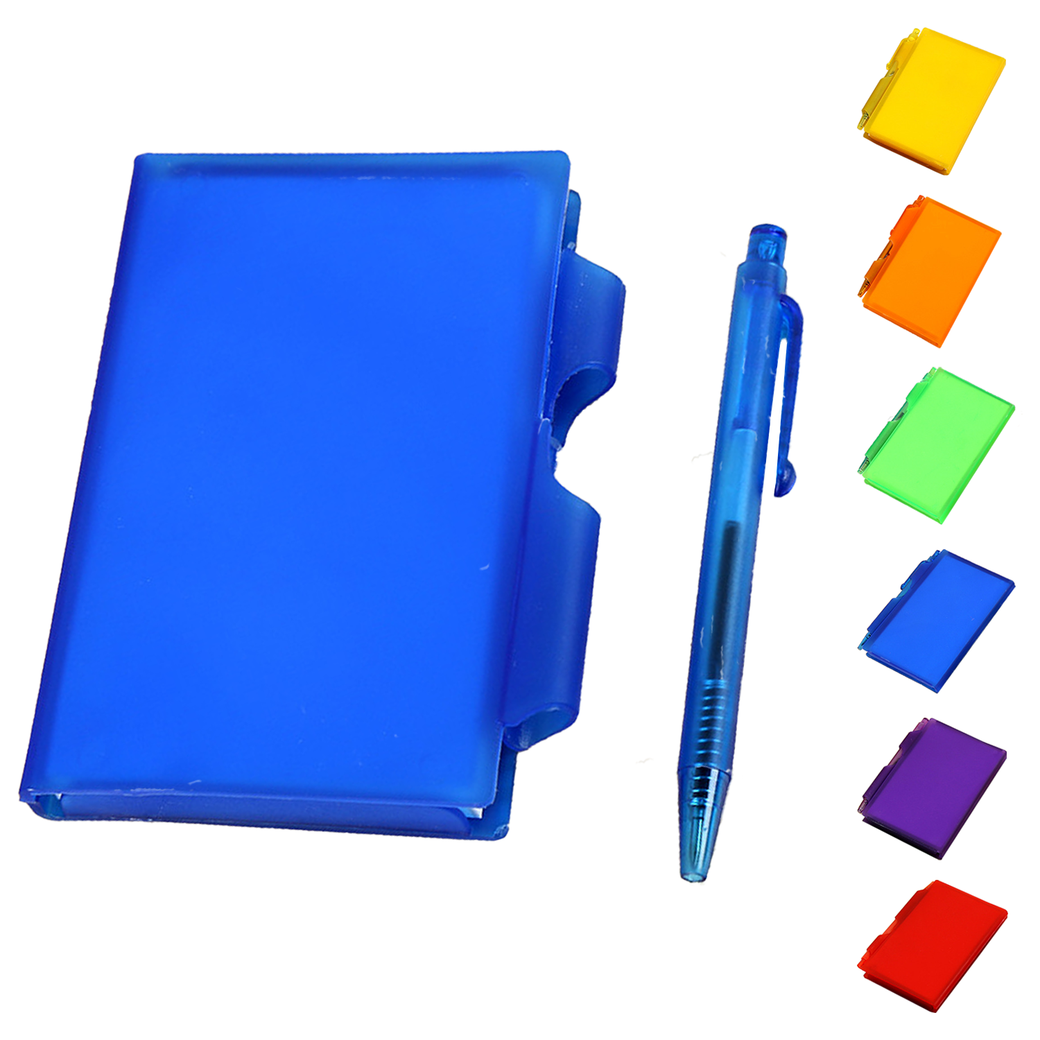 Mini Portable Plastic Box Notepad w/ Pen 1