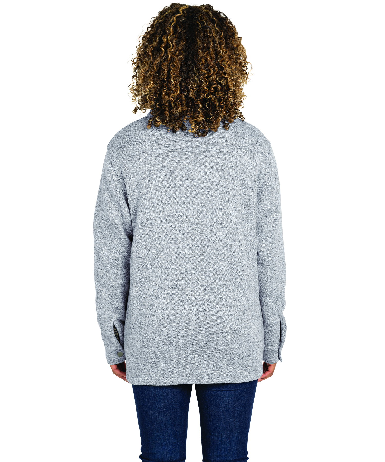 Heathered Fleece Snap Shacket 2
