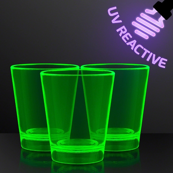 1.5 oz. UV Reactive Glow Shot Glasses 3