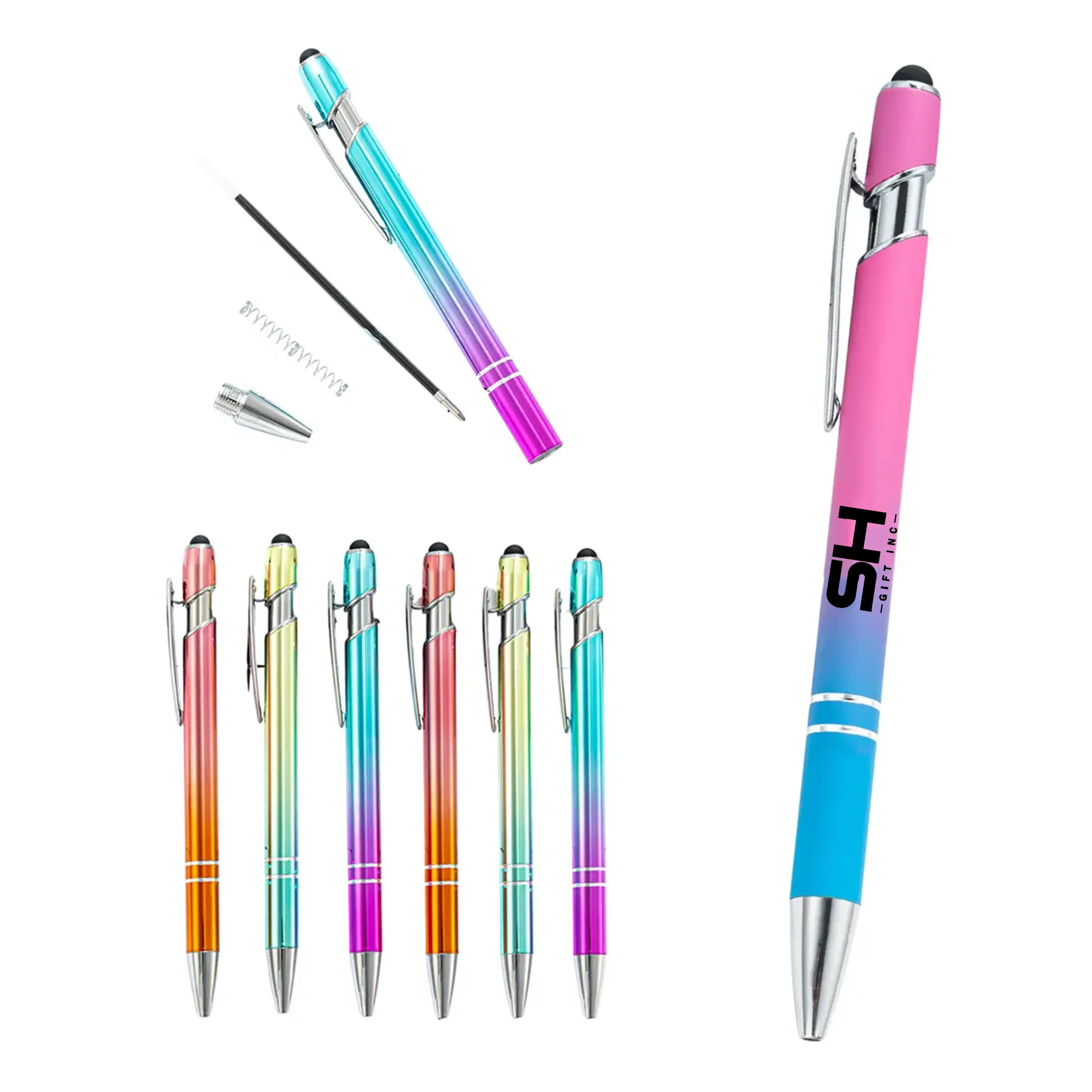 Metal Ballpoint Pen With Stylus Tip 1