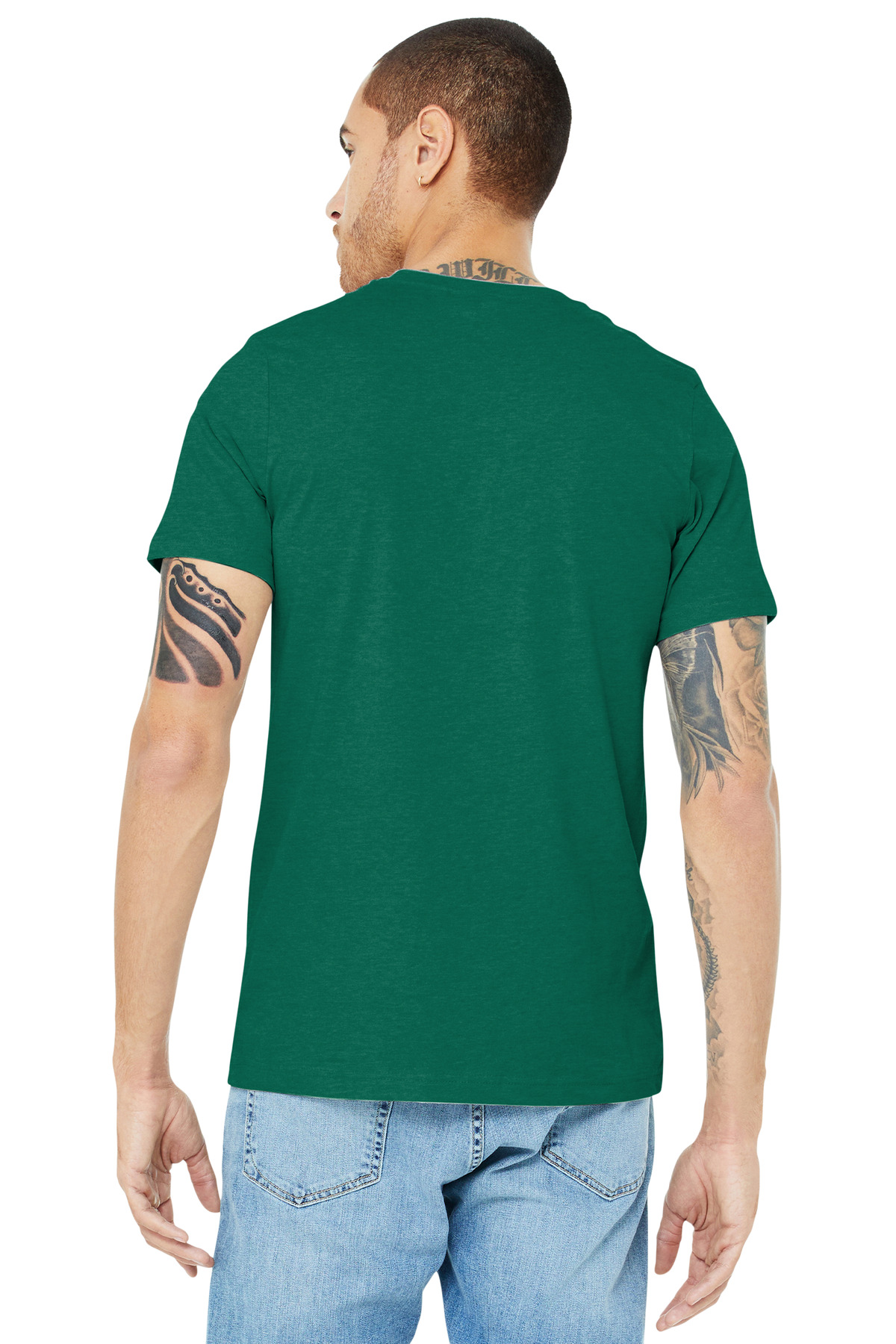 BELLA+CANVAS Unisex Heather CVC Short Sleeve Tee. BC3001CVC 520