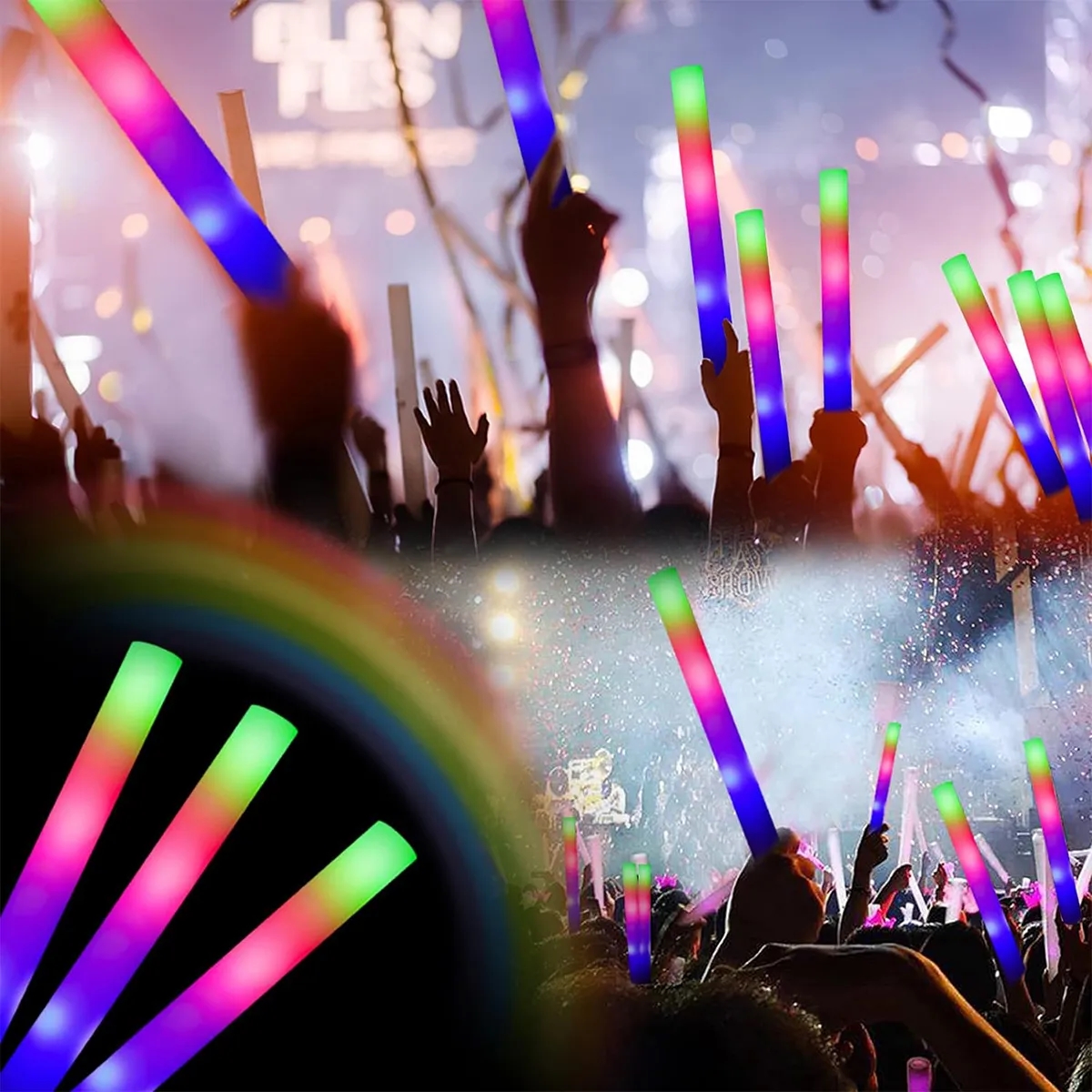 19 Inches Foam Glow Sticks 3