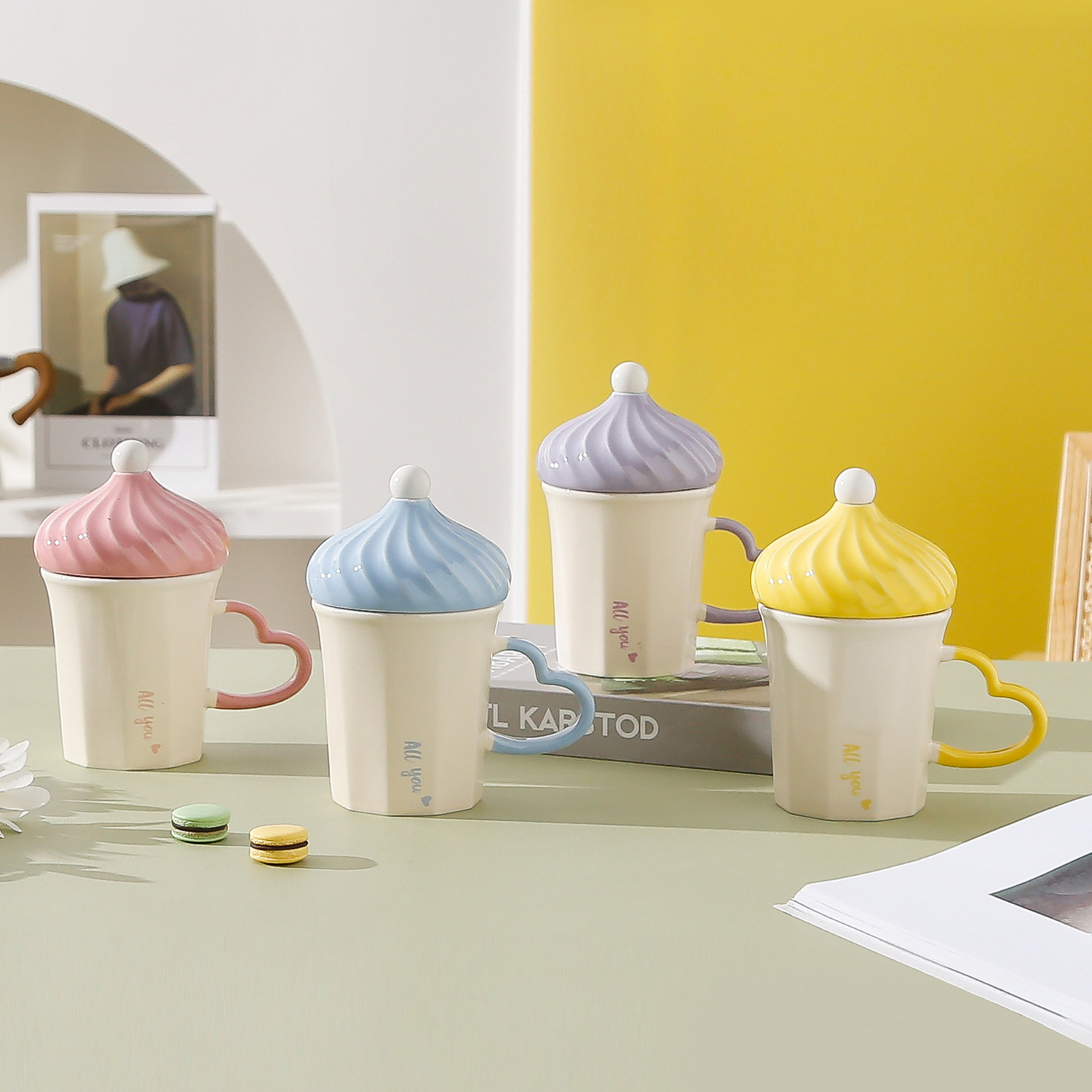 Re-Usable Ceramics Ice Cream Mug 2