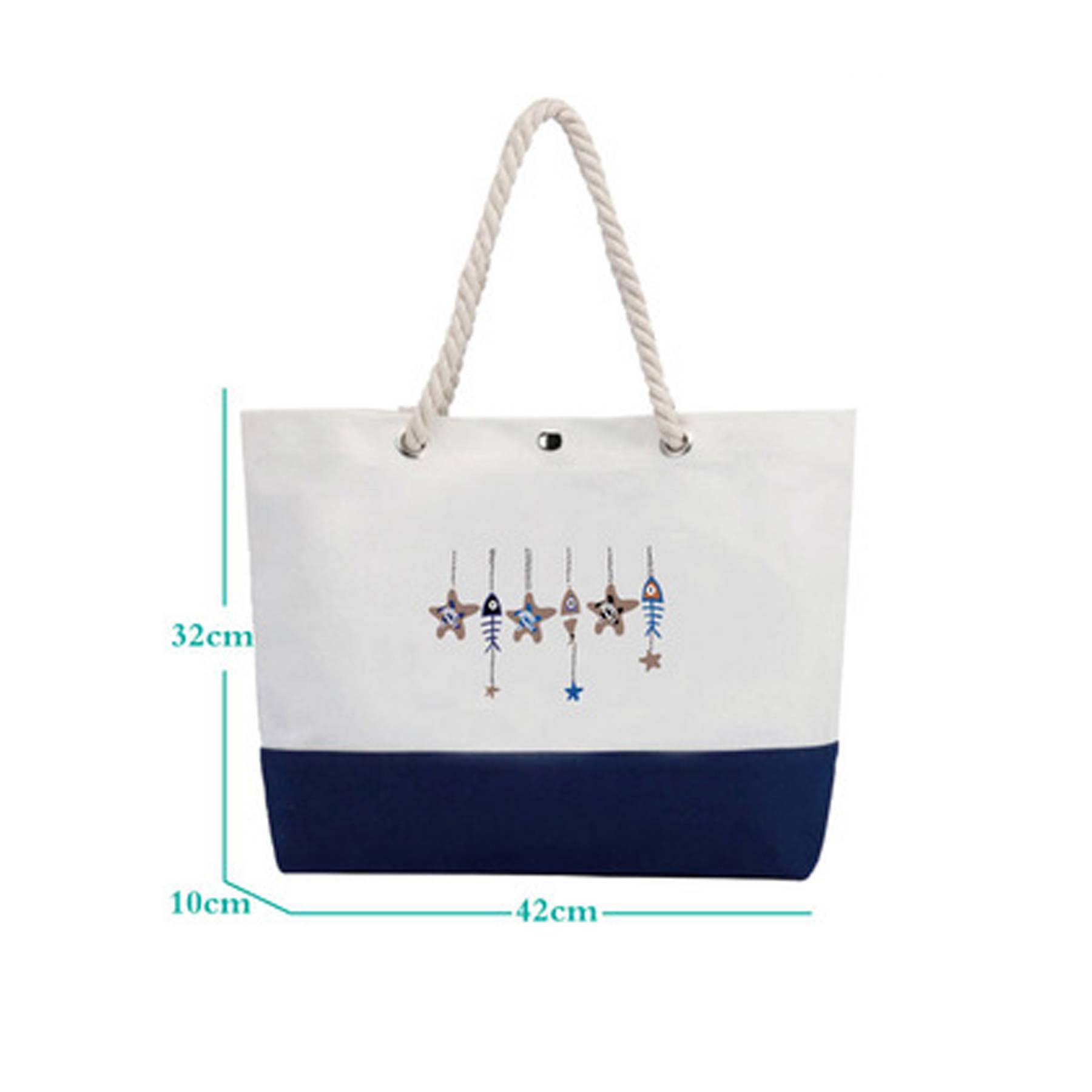 Cotton Rope Hand-held Canvas Shopping Bag 2