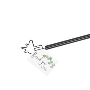 Horse Shaped Paper Clip Twist Metal Pen 23