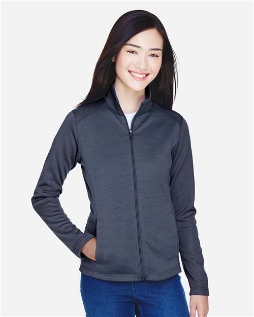 Women's Newbury Colorblock Mélange Fleece Full-Zip Jacket - DG796W 21
