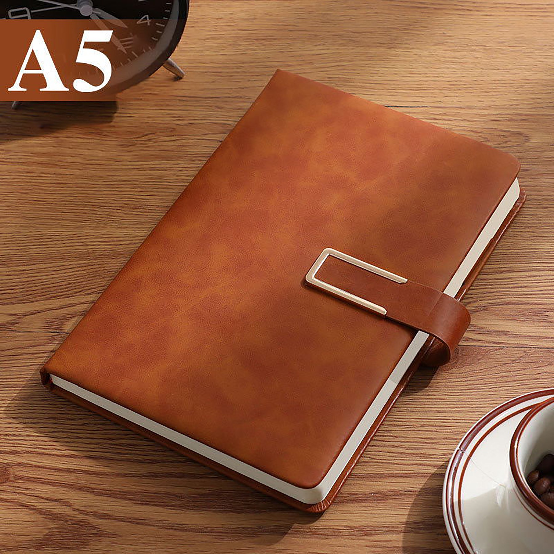 Conference Mintues Notebook With Interlocking Pen Closure 2