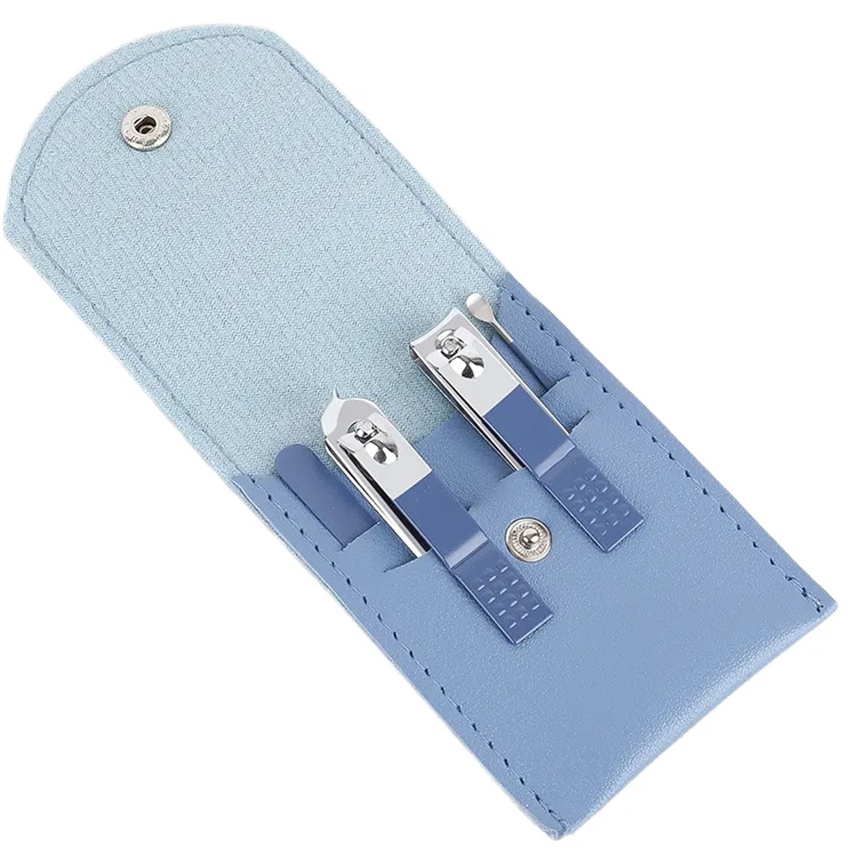 Portable Nail Clipper Kit with Folding PU Leather Pouch 1
