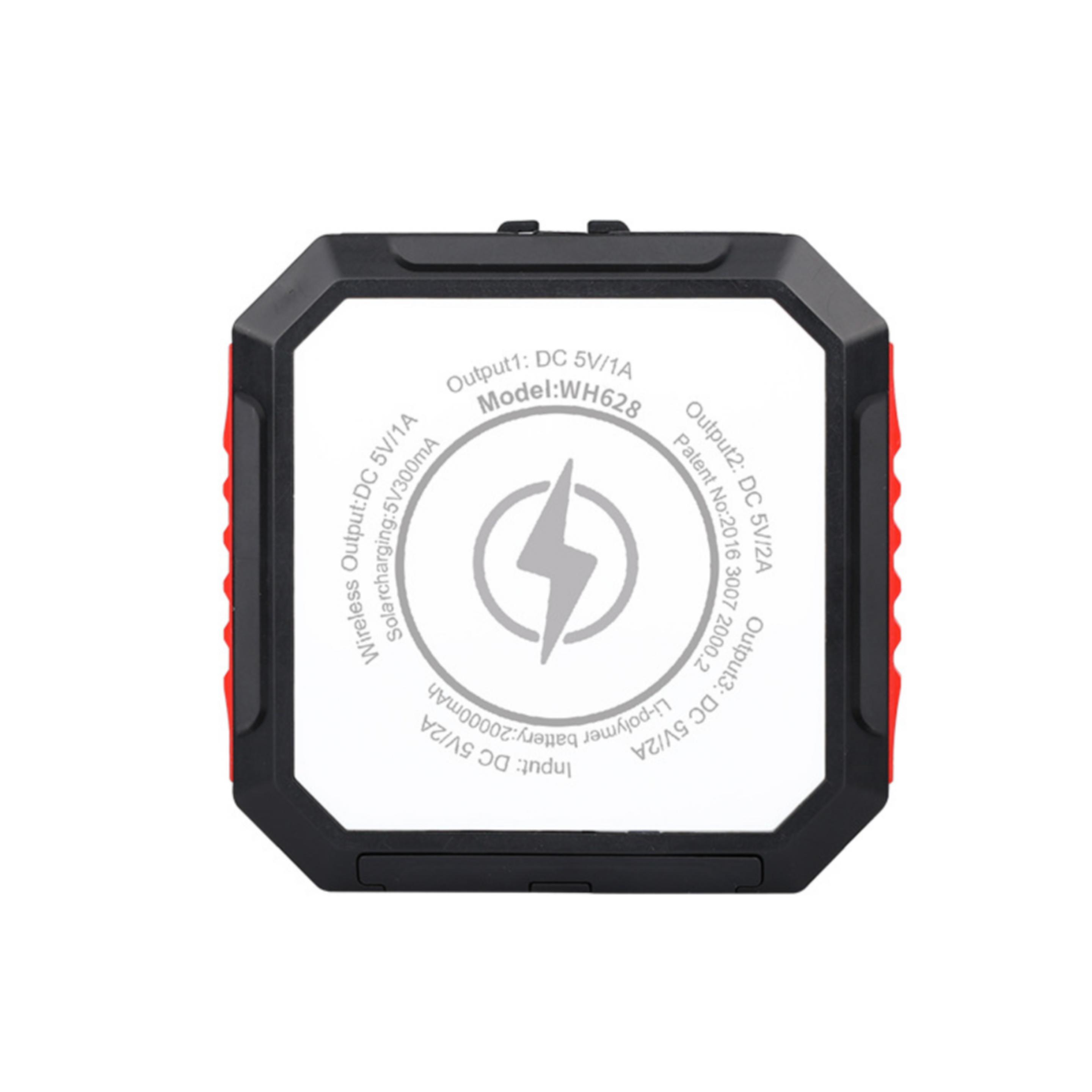 Solar wireless charger LED large screen lighting power bank 3