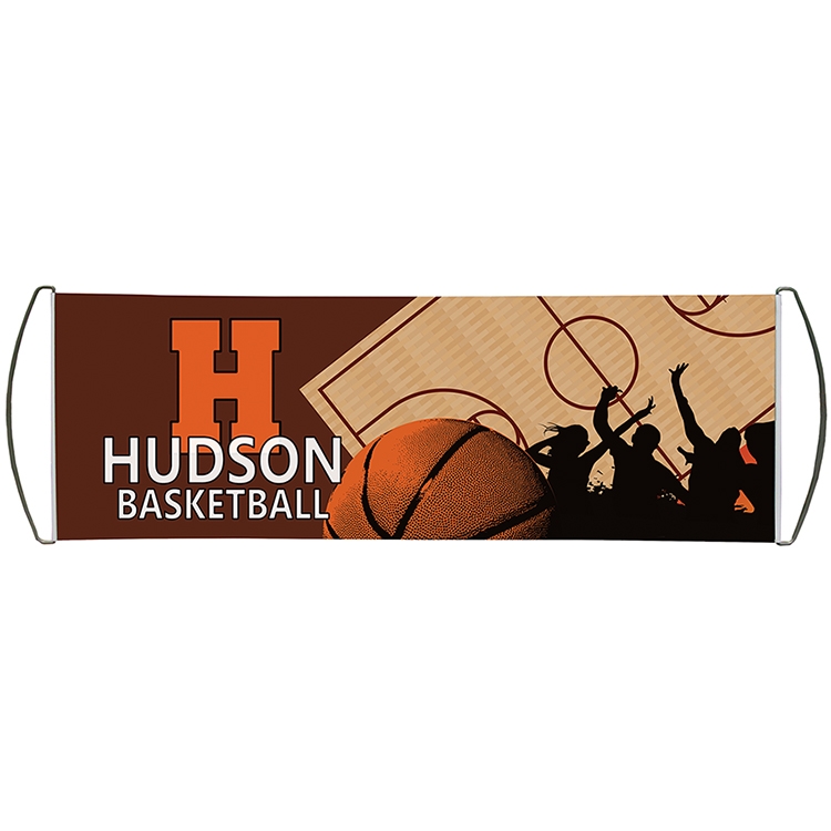 Custom Single Sided Printed Polyethylene Scroll Banner (9.5" x 27.5") 2