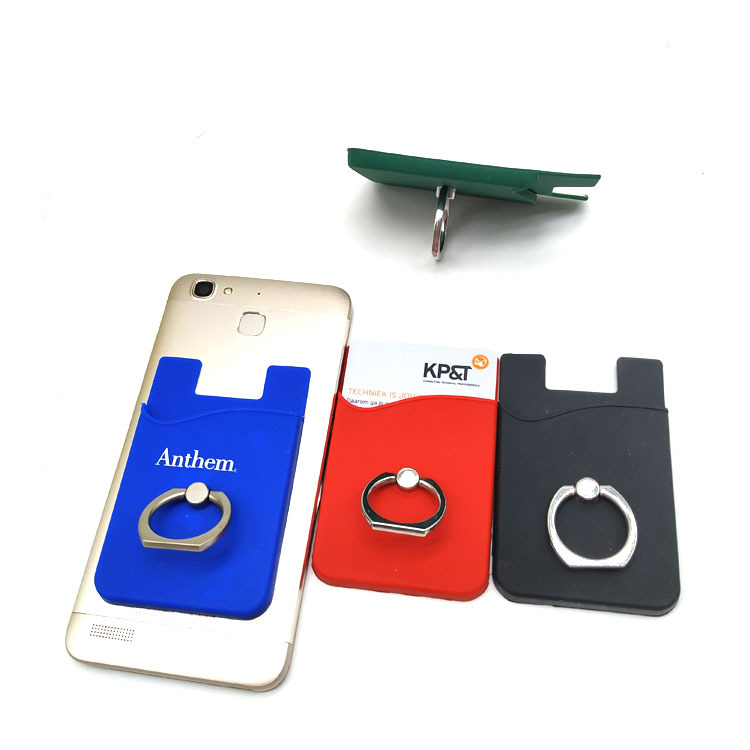 Silicone Phone Wallet With Ring
