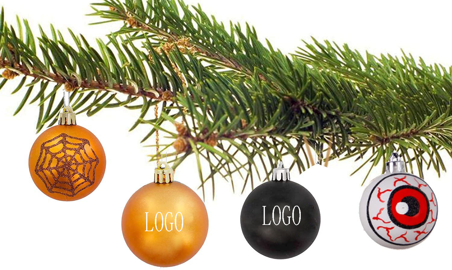 Holiday Bulbs Festive Wedding Hanging Ornaments Christmas Tree Decoration--8 cm 8