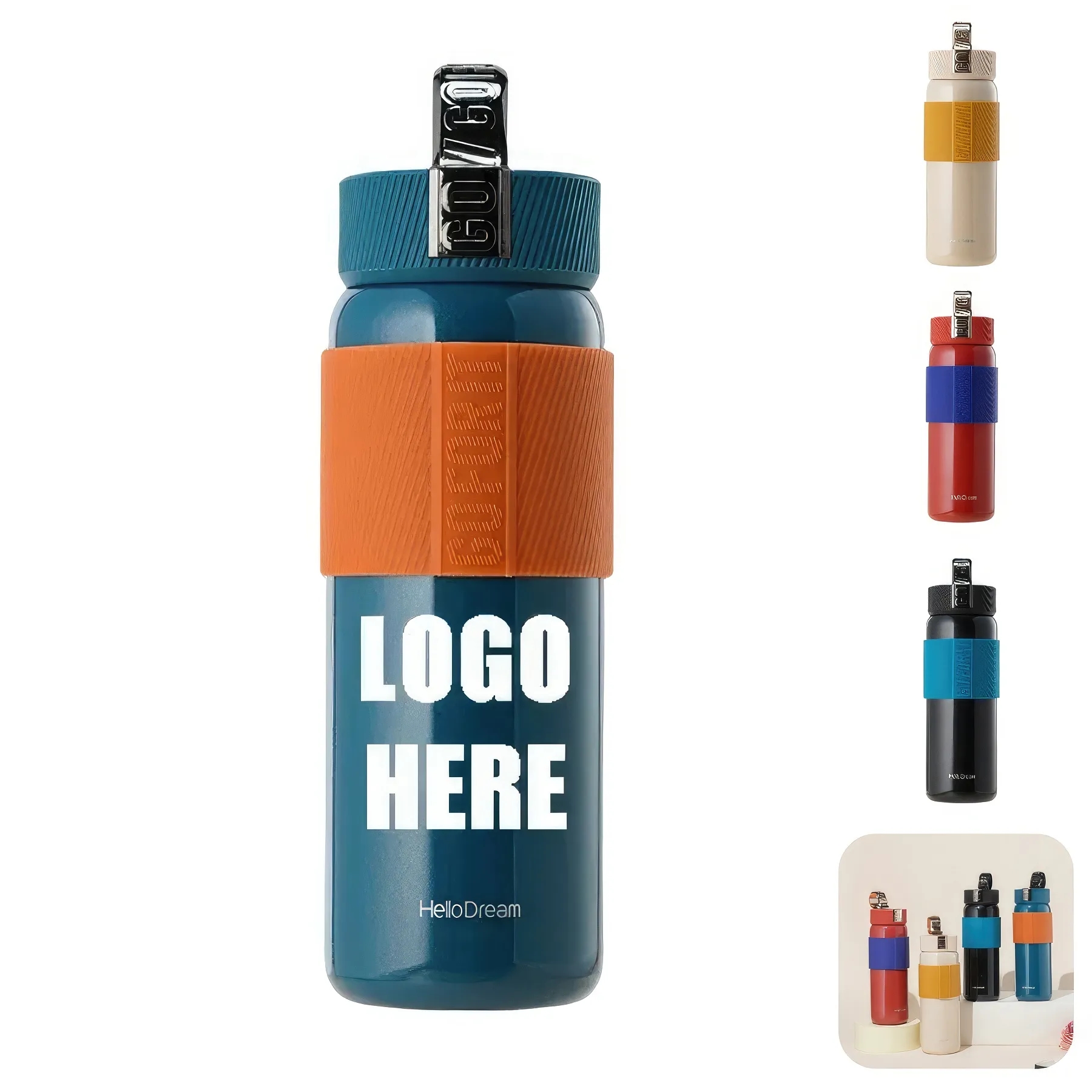 Custom 17 oz Stainless Steel Vacuum Insulated Water Bottle, custom water bottle with logo imprint 2