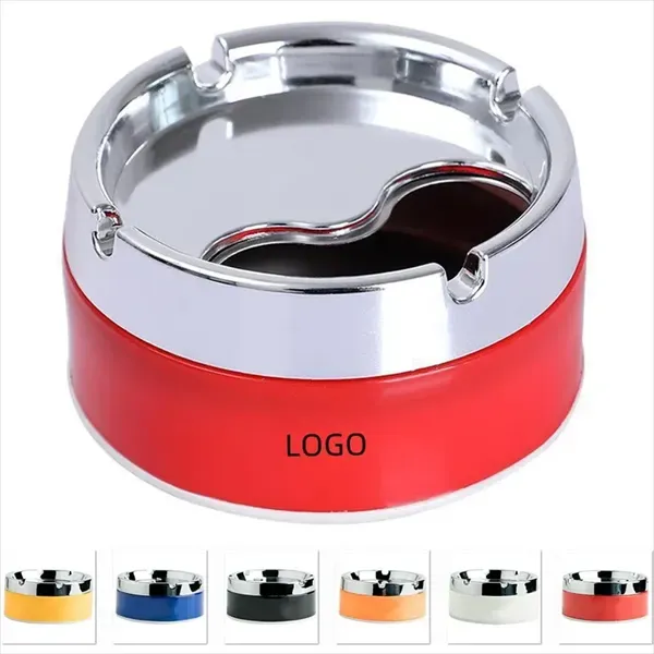Portable Stainless Steel Odorless Windproof Ashtray With Lid 3