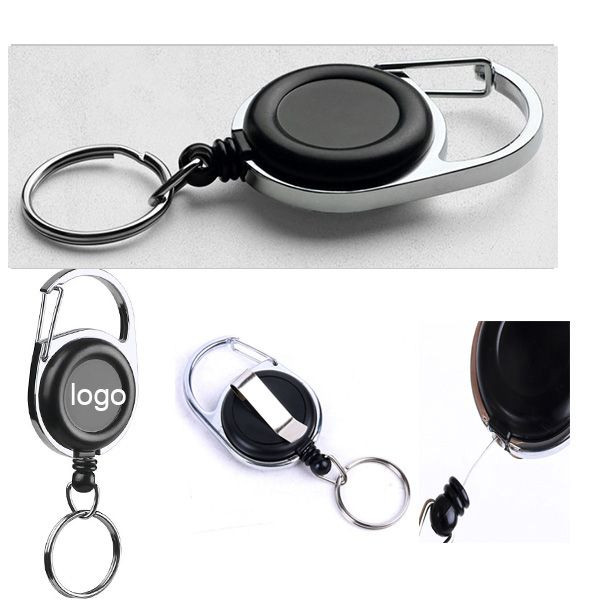 Custom Badge Reels W/ Belt Clip & Carabiner 2
