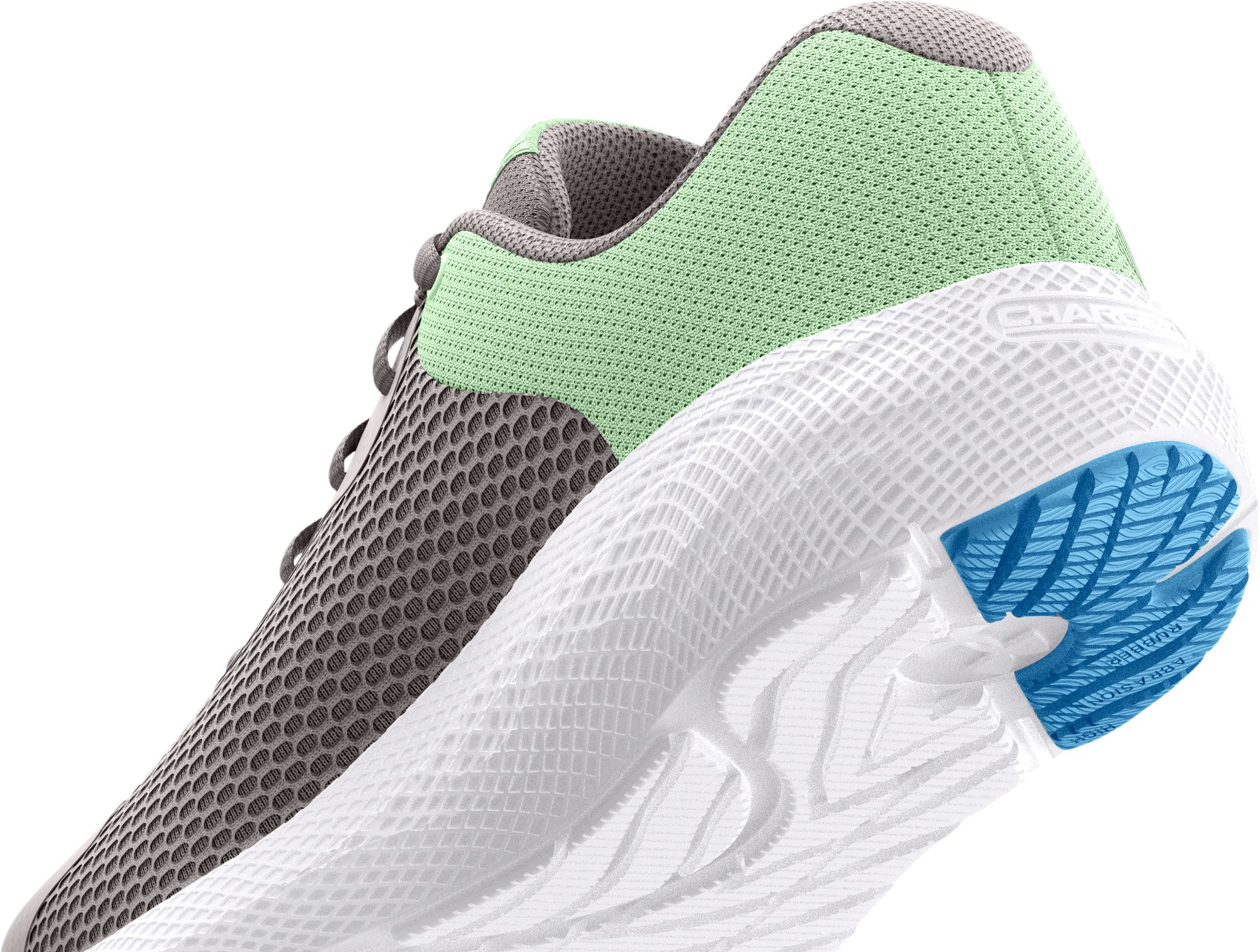 UA Charged Pursuit 2 Big Logo Girls' Grade School Running Shoes, custom youth shirt with logo imprint 4