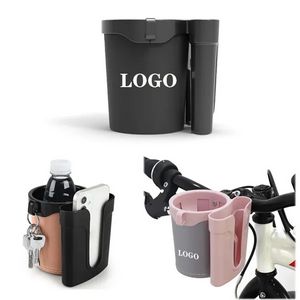 3-in-1 Bike Stroller Cup Holder With Phone Keys Storage 16