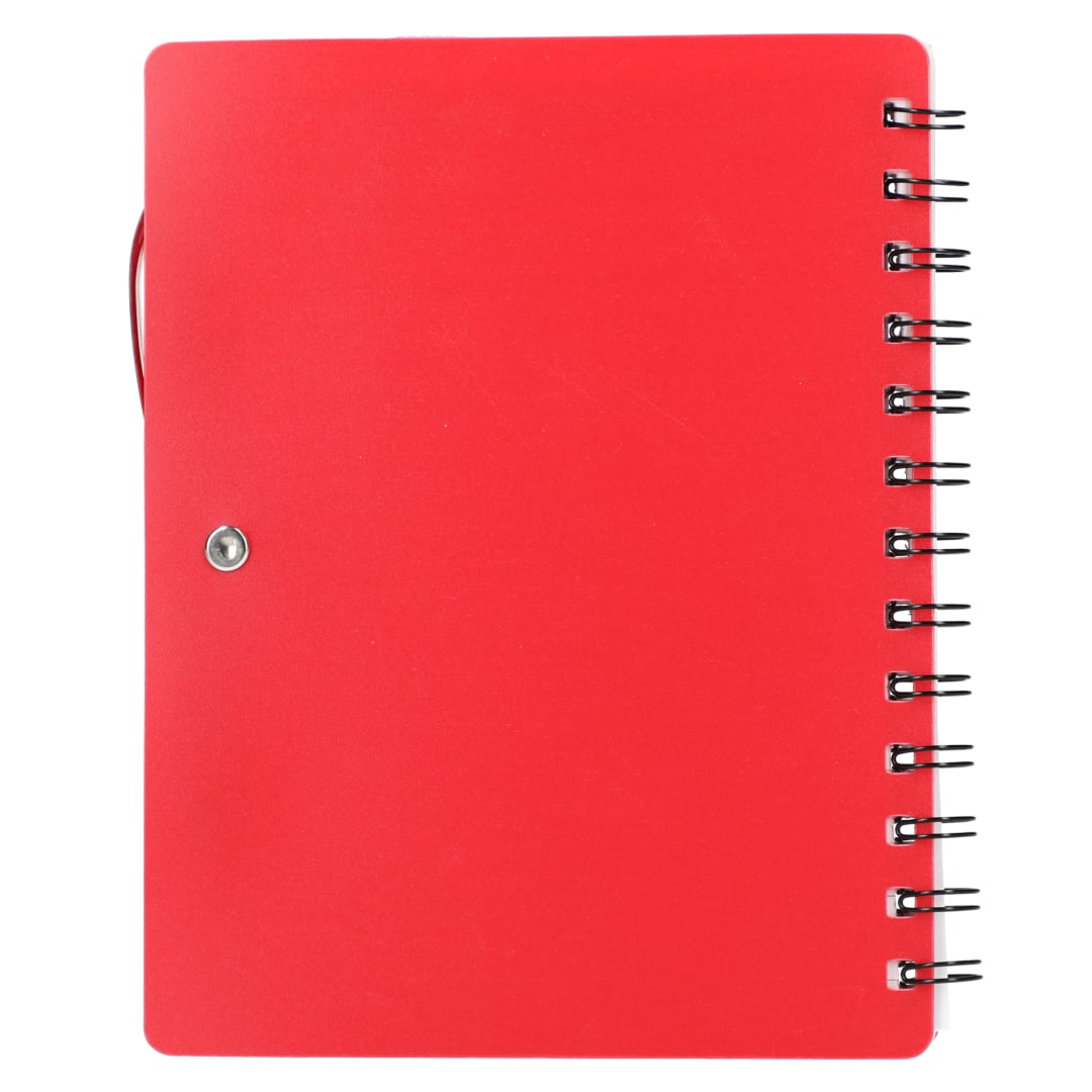 5" x 7" Recycled Dual Pocket Spiral Notebook w Pen 146