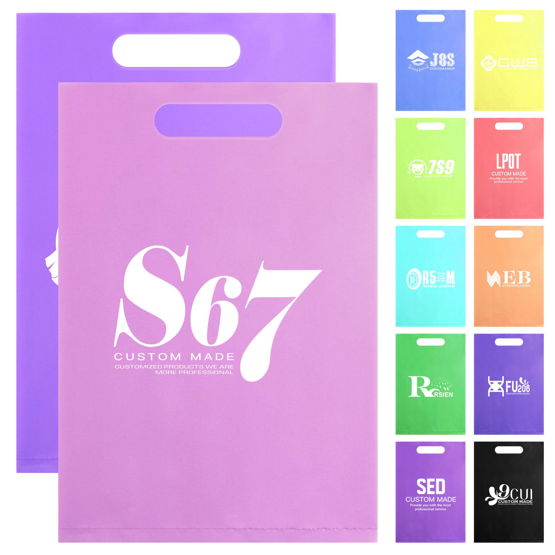 Die Cut Plastic Shopping Bags 1
