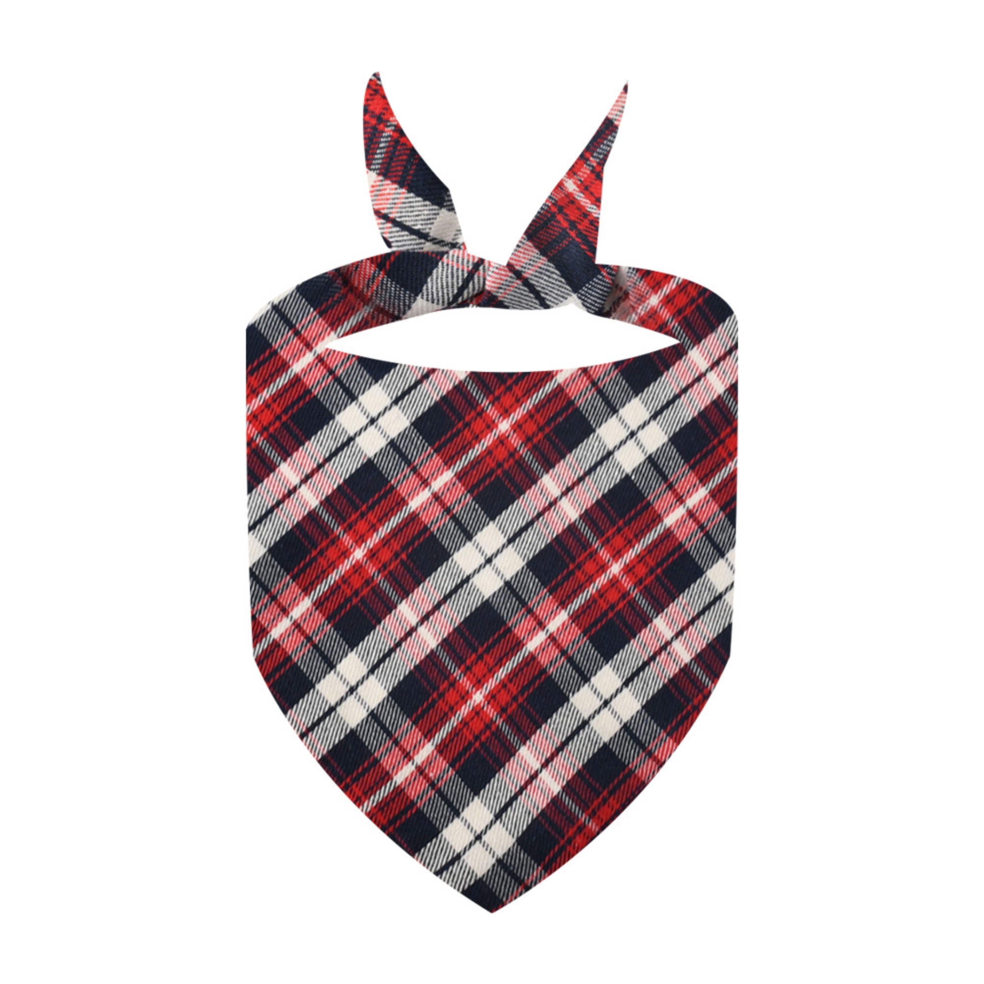 Absorbent Plaid Dog Bandana 3