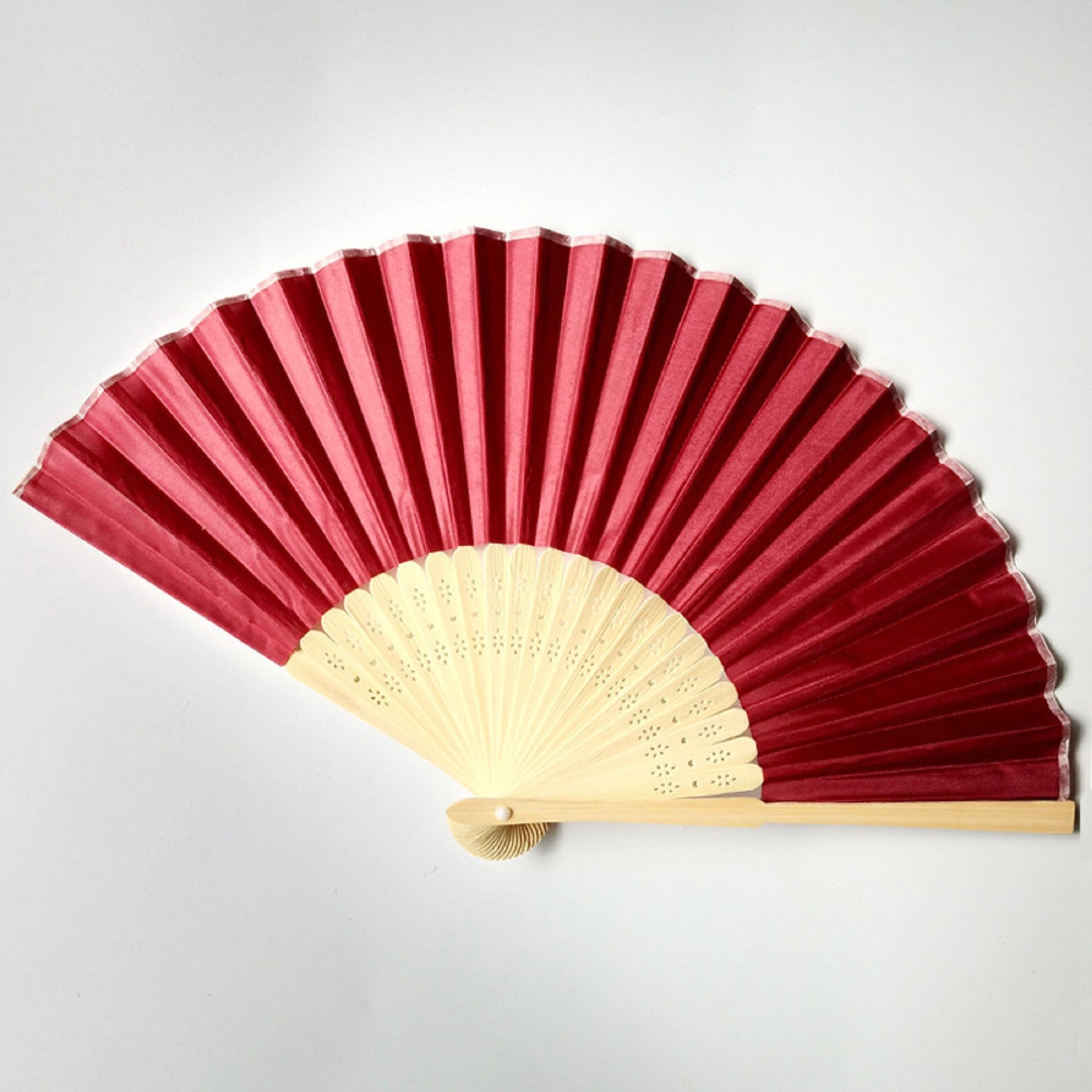 Full Color Folding Bamboo Paper Hand Fan 15