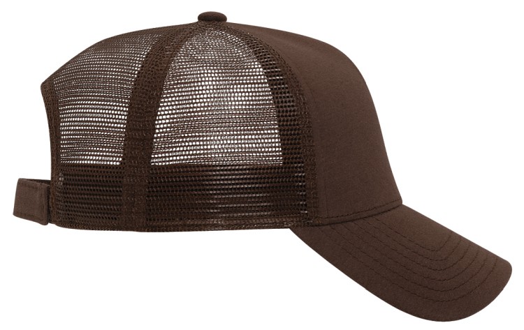 OTTO CAP® 5 Panel Mid Profile Mesh Back Trucker Hat 53
