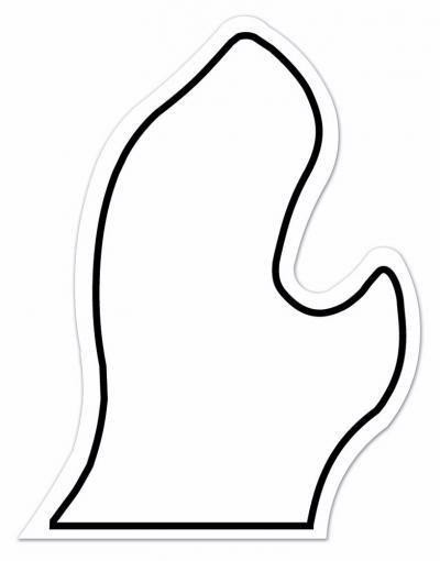 Michigan State Shape Magnet - Full Color 2
