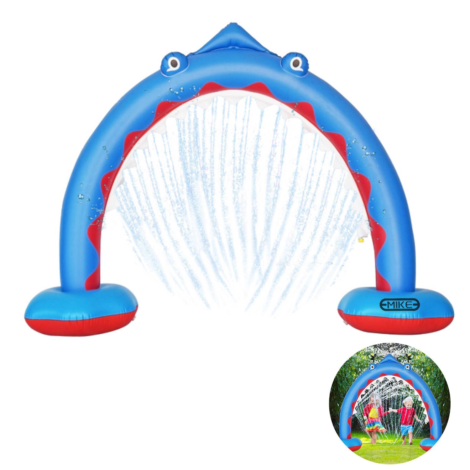 Inflatable shark spray arch 6