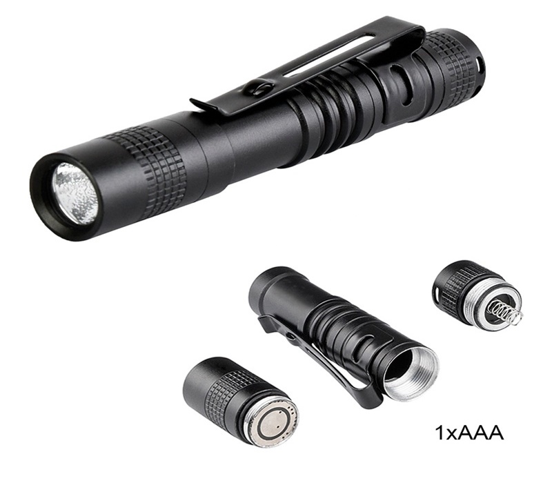 Mini LED Flashlight with Clip 7