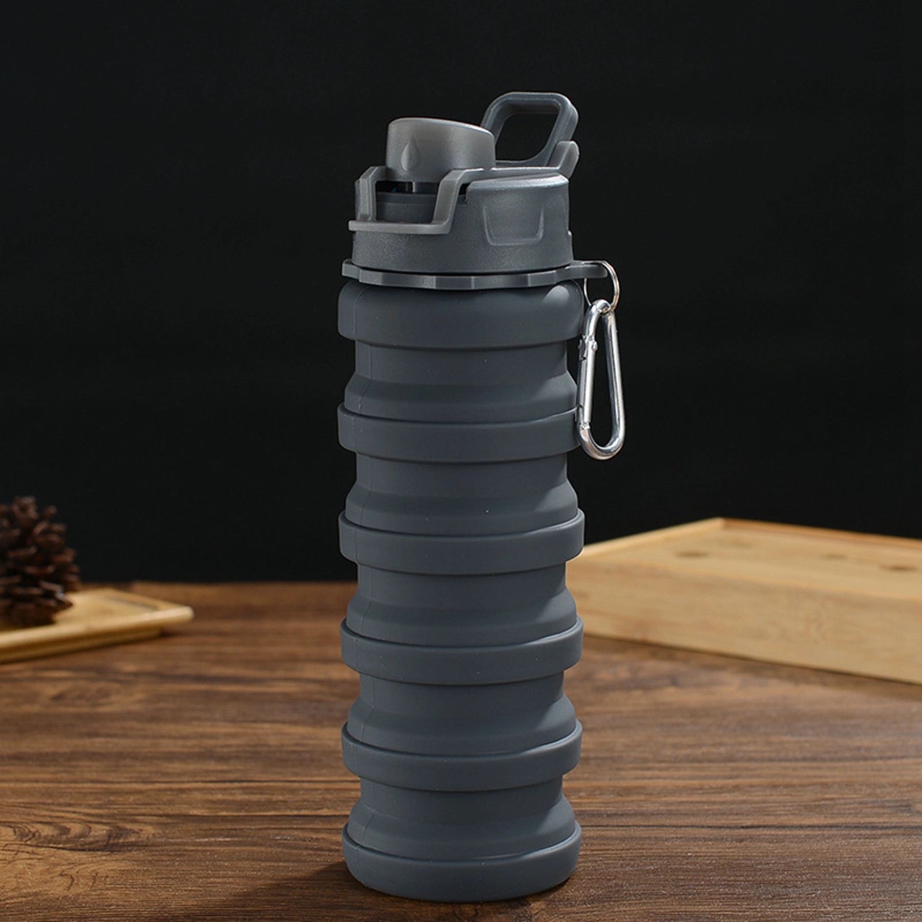 17 Oz. Rainbow Collapsible Water Bottle with Carabiner 8