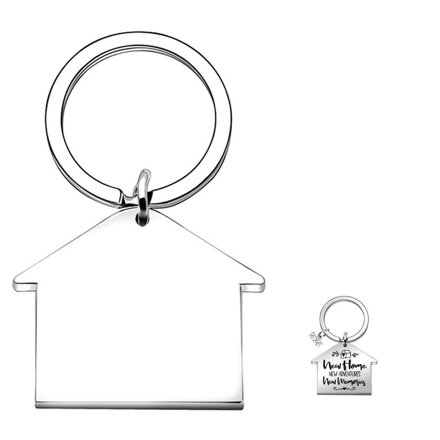 Stainless Steel New House Keychain 5