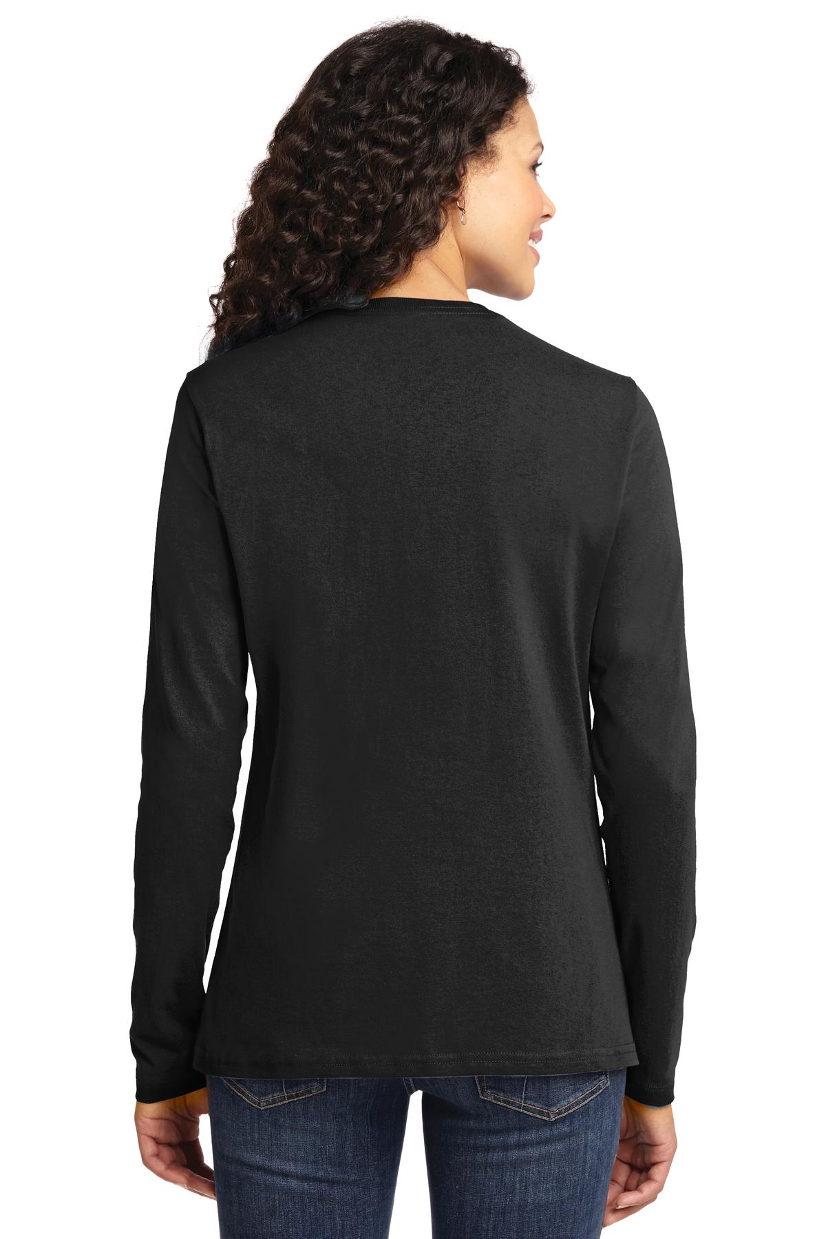 Port & Co Women's Long Sleeve Core Cotton Tee. LPC54LS 81