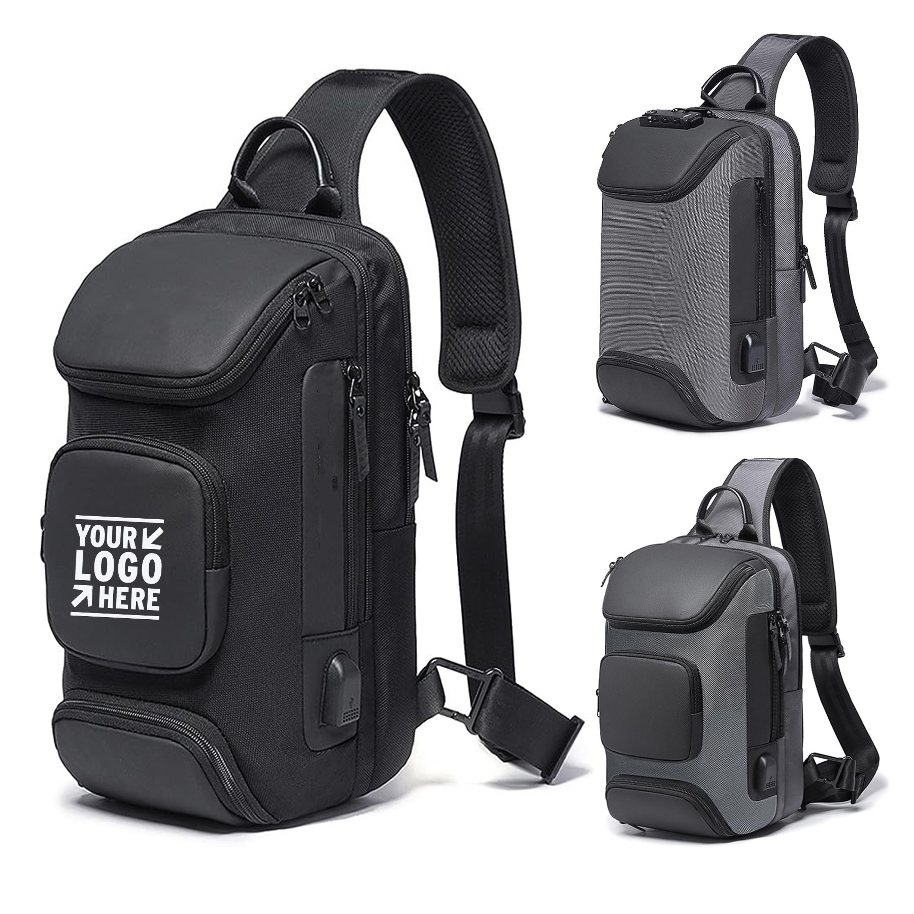 Men Sling Bag Crossbody Backpack Shoulder Casual Daypack Rucksack 3