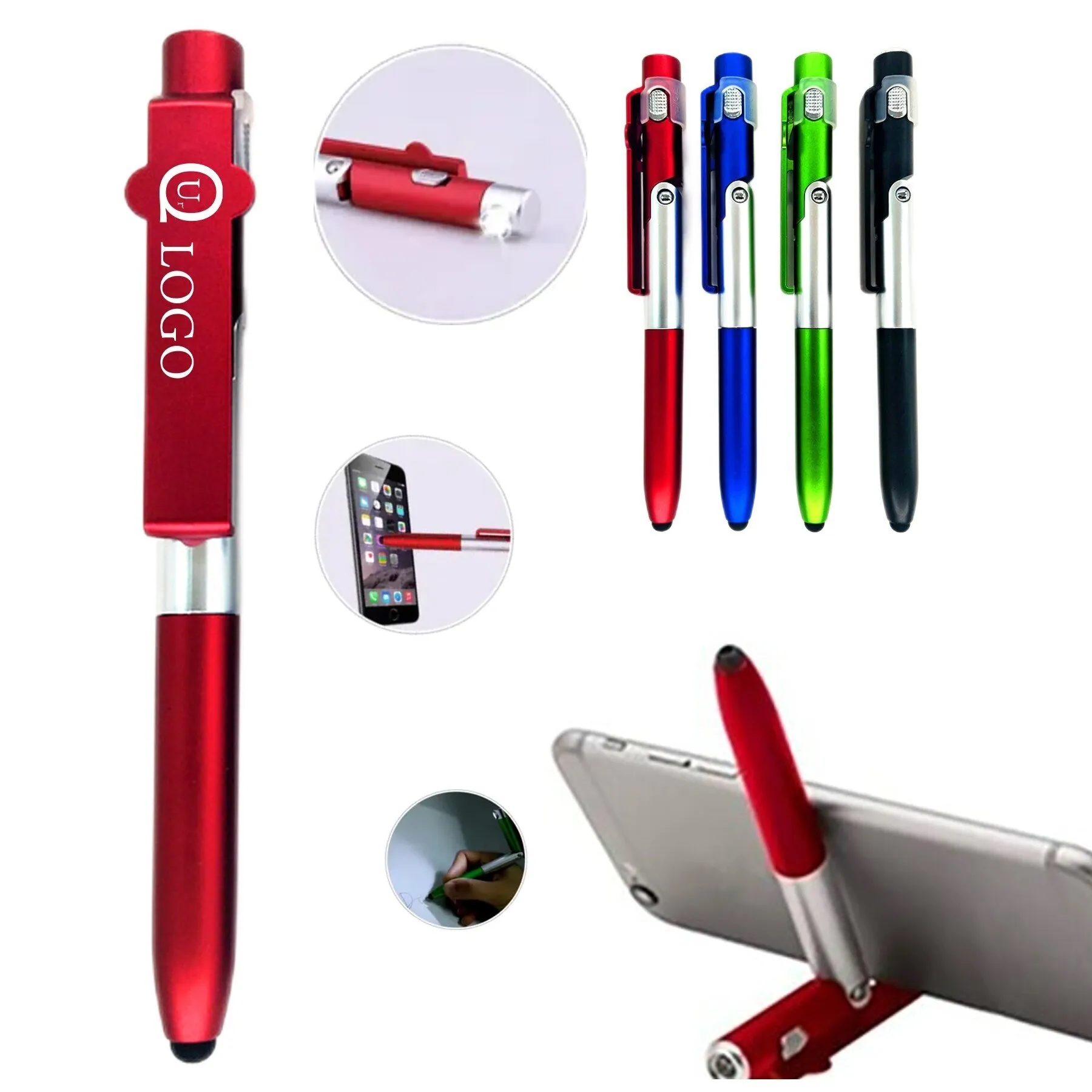 LED Flashlight Flex Stylus Pen 8