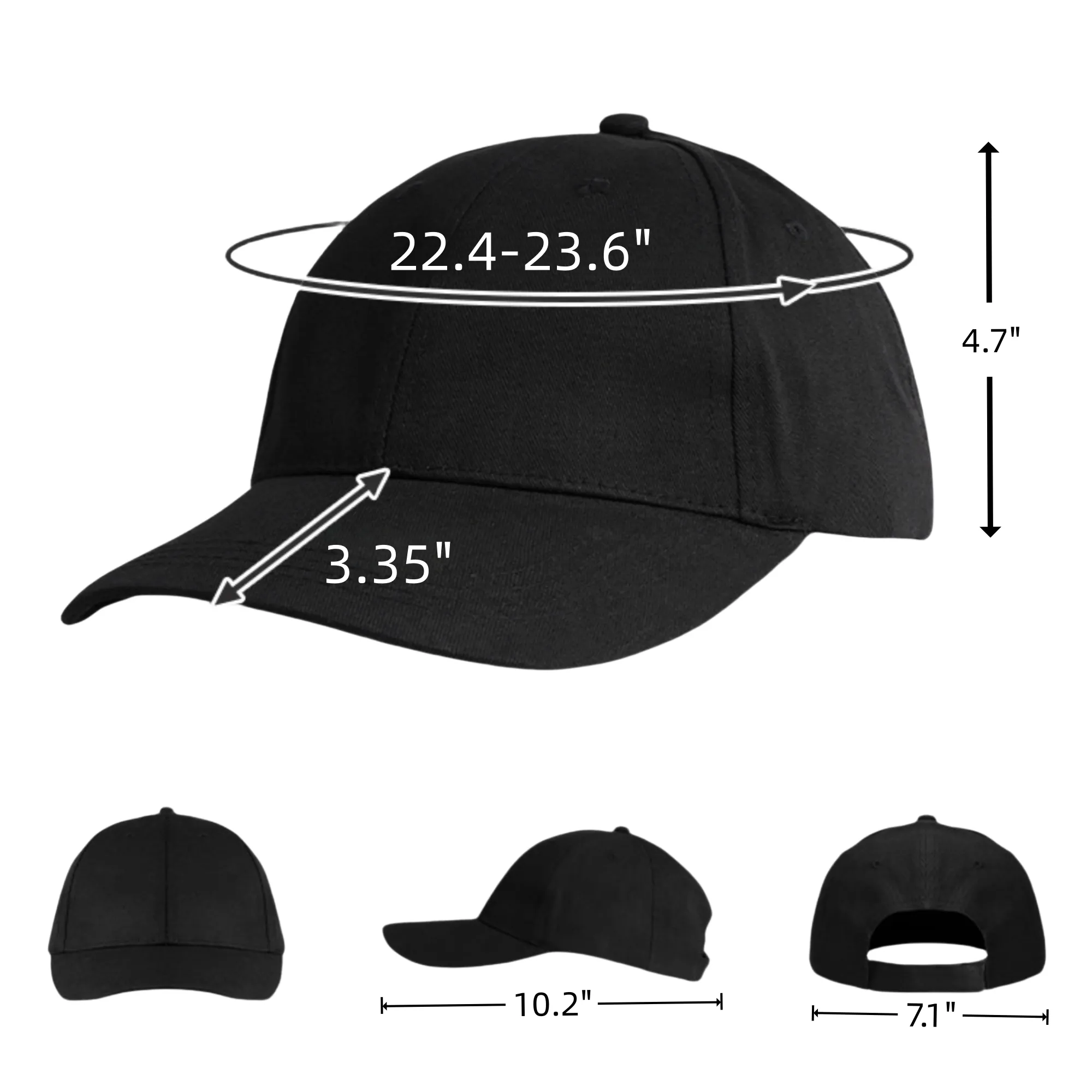 Soft Top Embroidered Promotional Baseball Cap 5